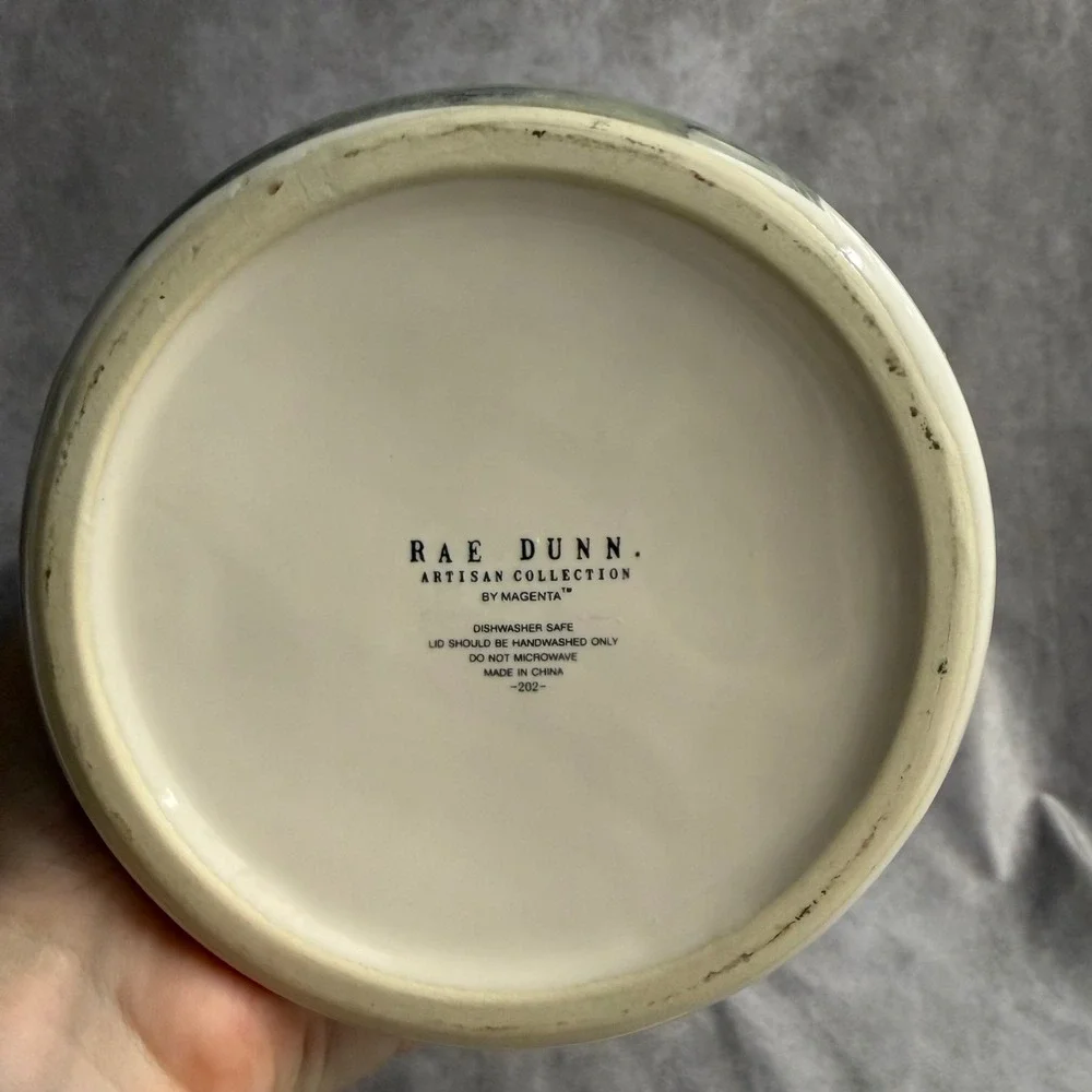 Rae Dunn Canister Kitchenware Cream Witchs Brew Halloween Cauldron Bats Jar